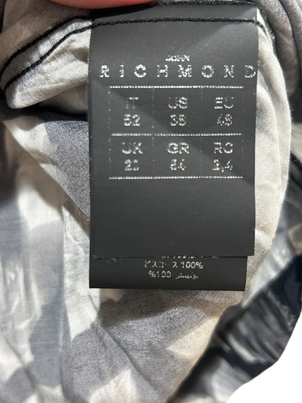 John Richmond eu item